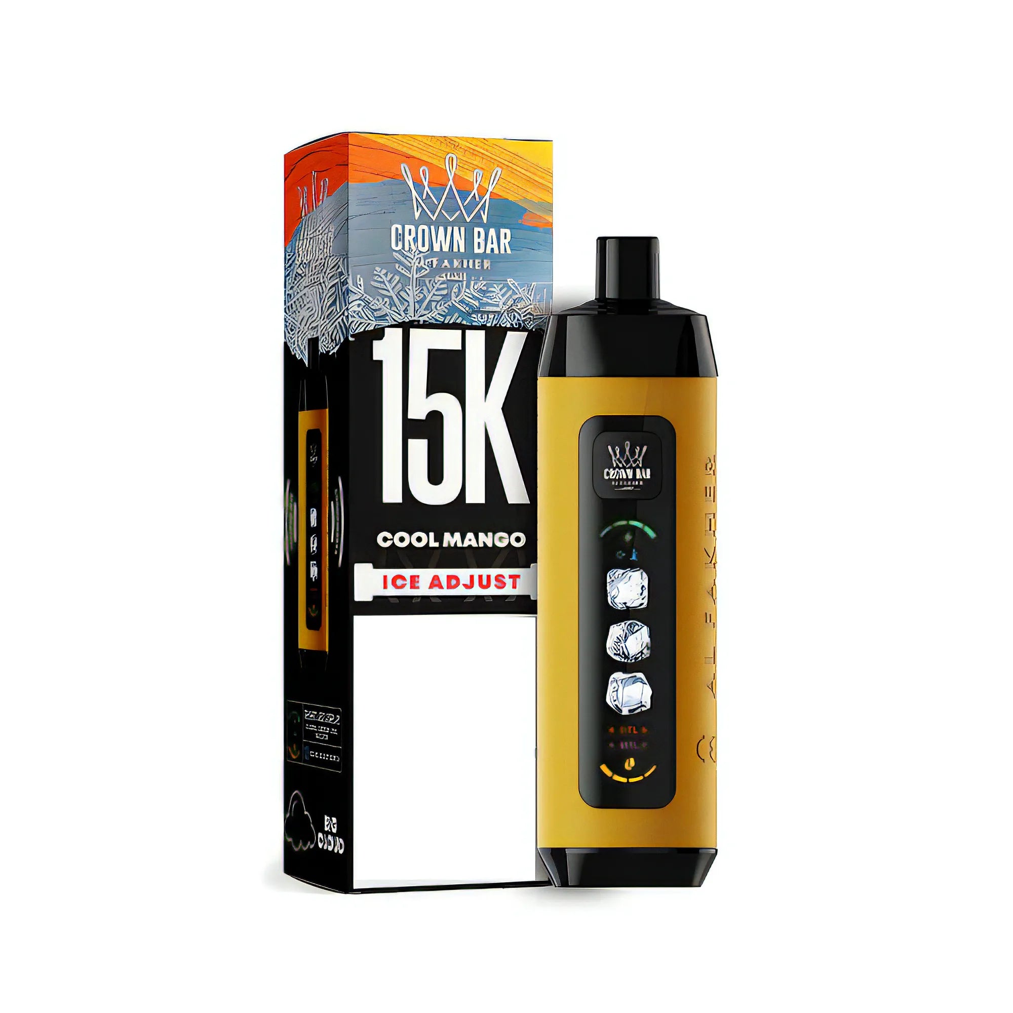 Al Fakher Crown Bar | Ice Adjust 15K | Cool Mango