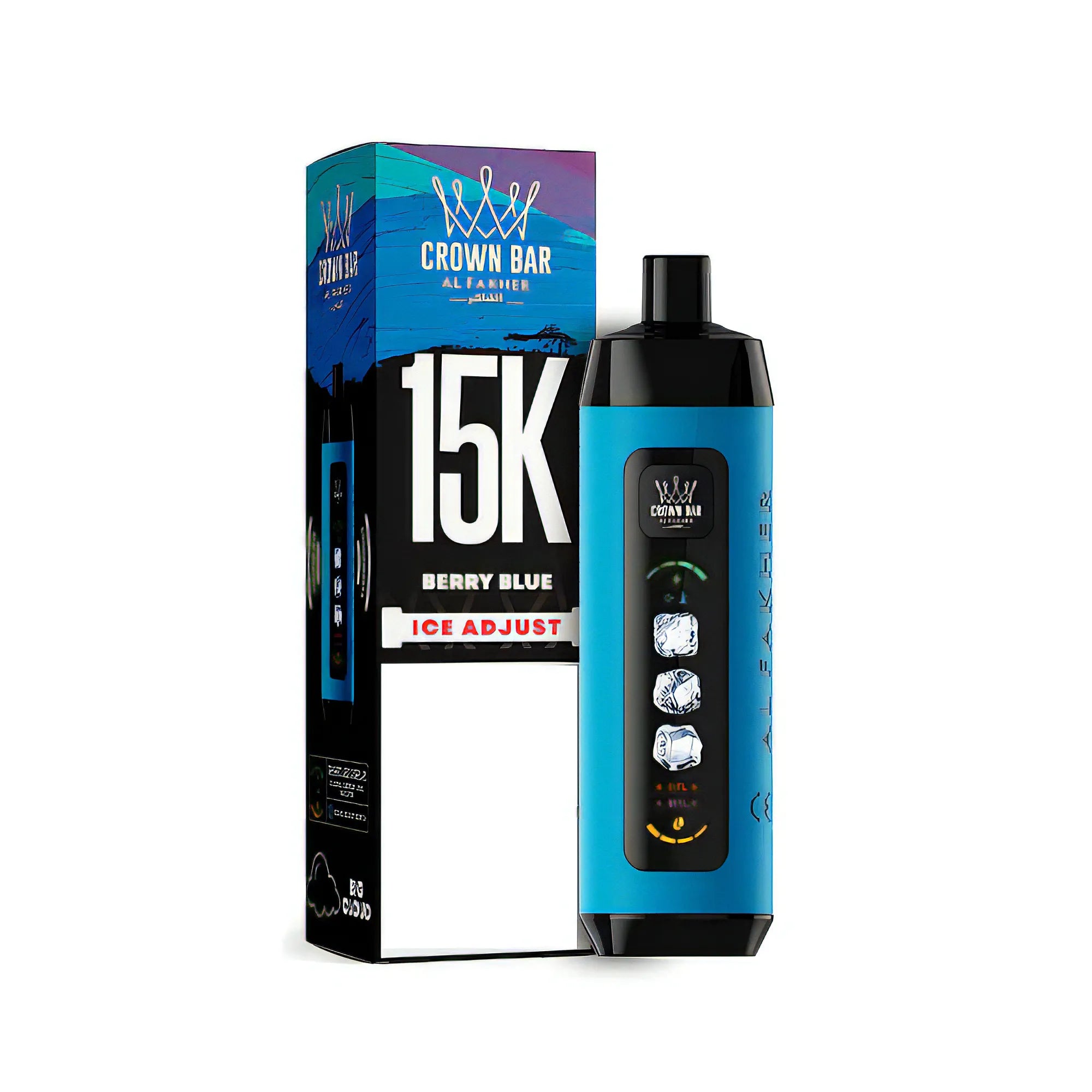 Al Fakher Crown Bar | Ice Adjust 15K | Berry Blue