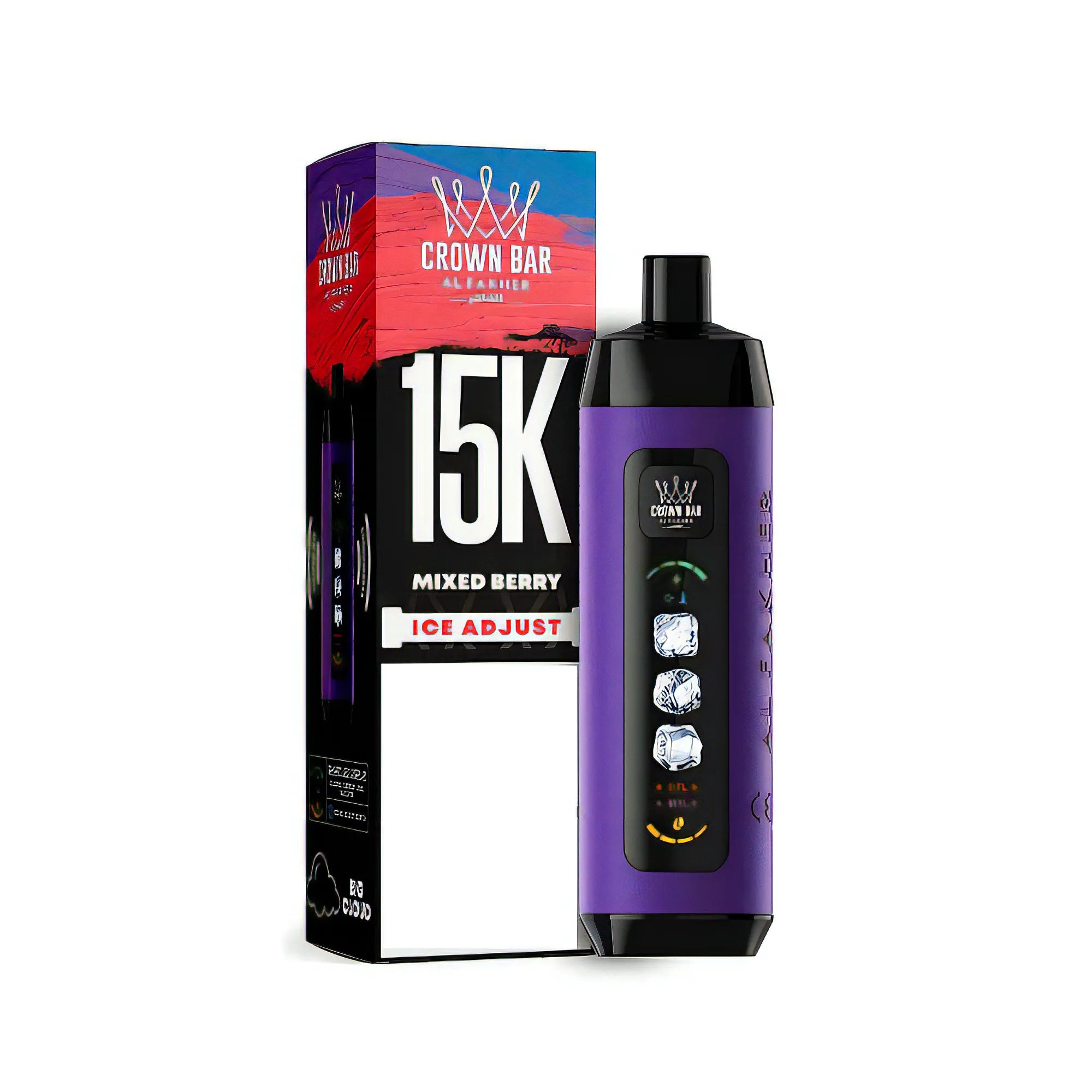 Al Fakher Crown Bar | Ice Adjust 15K | Mixed Berry