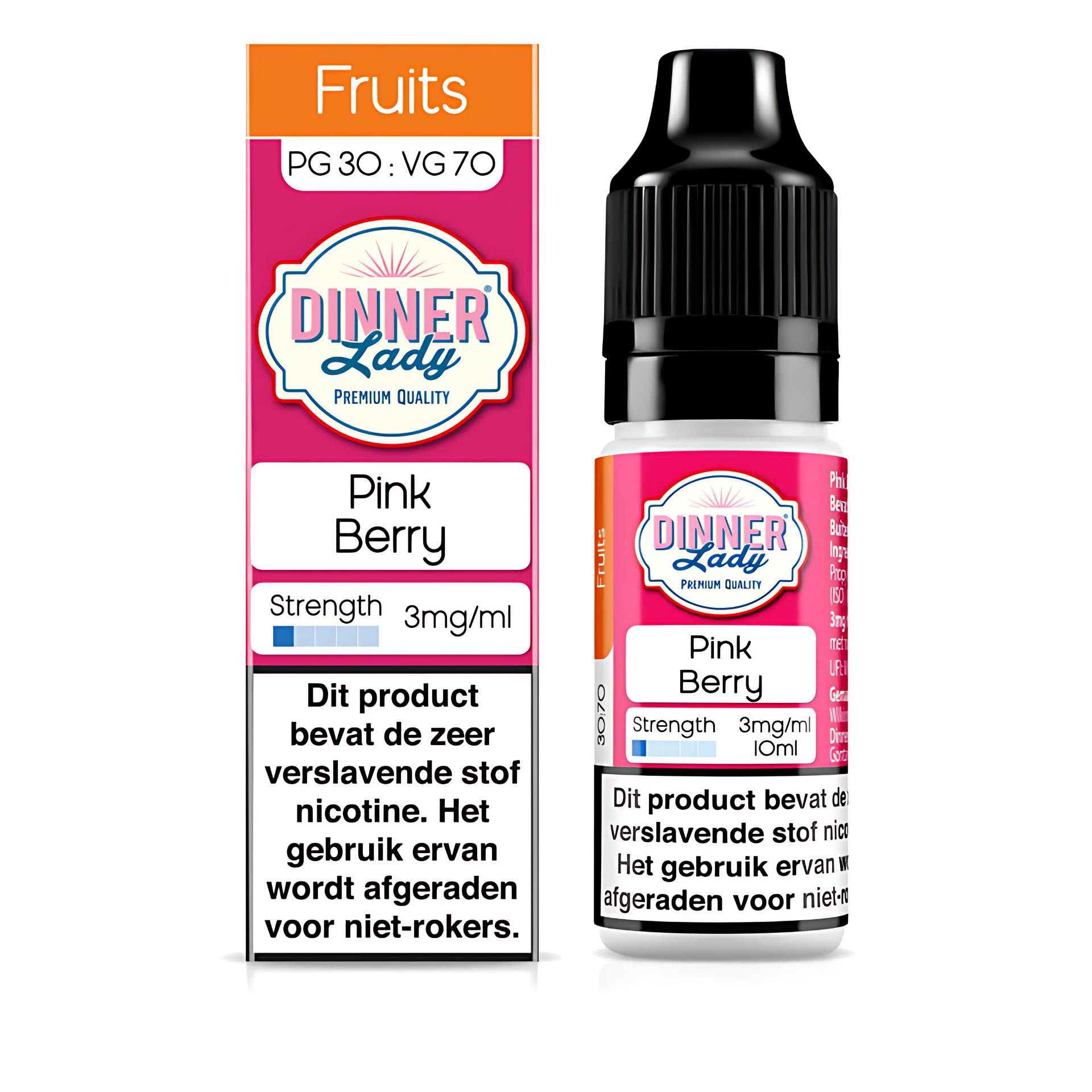 Pink Berry Dinner Lady High VG E-Liquid