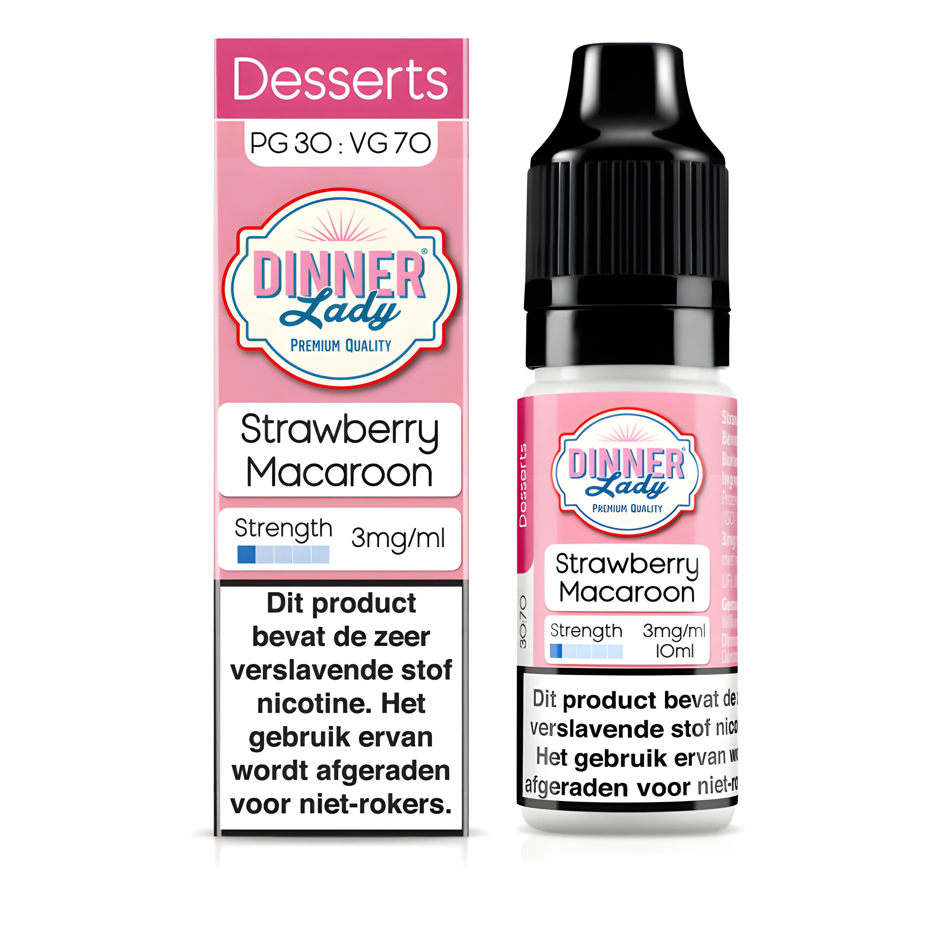 Strawberry Macaroom Dinner Lady  High VG E-Liquid